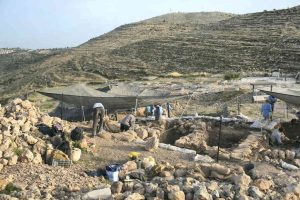 Escavações em Tel Shiloh, Cisjordânia. Foto: Amnon Gutman