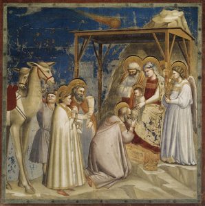 Giotto, Adorazione dei Magi - Cappella degli Scrovegni, Padova, Italia (ca. 1303-1305)