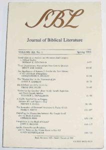 Journal of Biblical Literature, vol. 112, no. 1, 1993