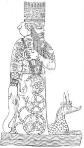 Marduk com seu dragão Mušḫuššu