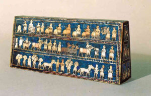 Estandarte de Ur, criado em 2600 a.C. e descoberto em 1927-28 - British Museum