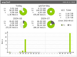 vnStat - summary