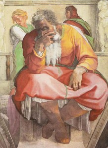 Jeremias de Michelangelo - Capela Sistina, Vaticano (1511)