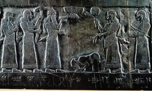 Obelisco negro de Salmanasar III: Jeú tributário do rei assírio